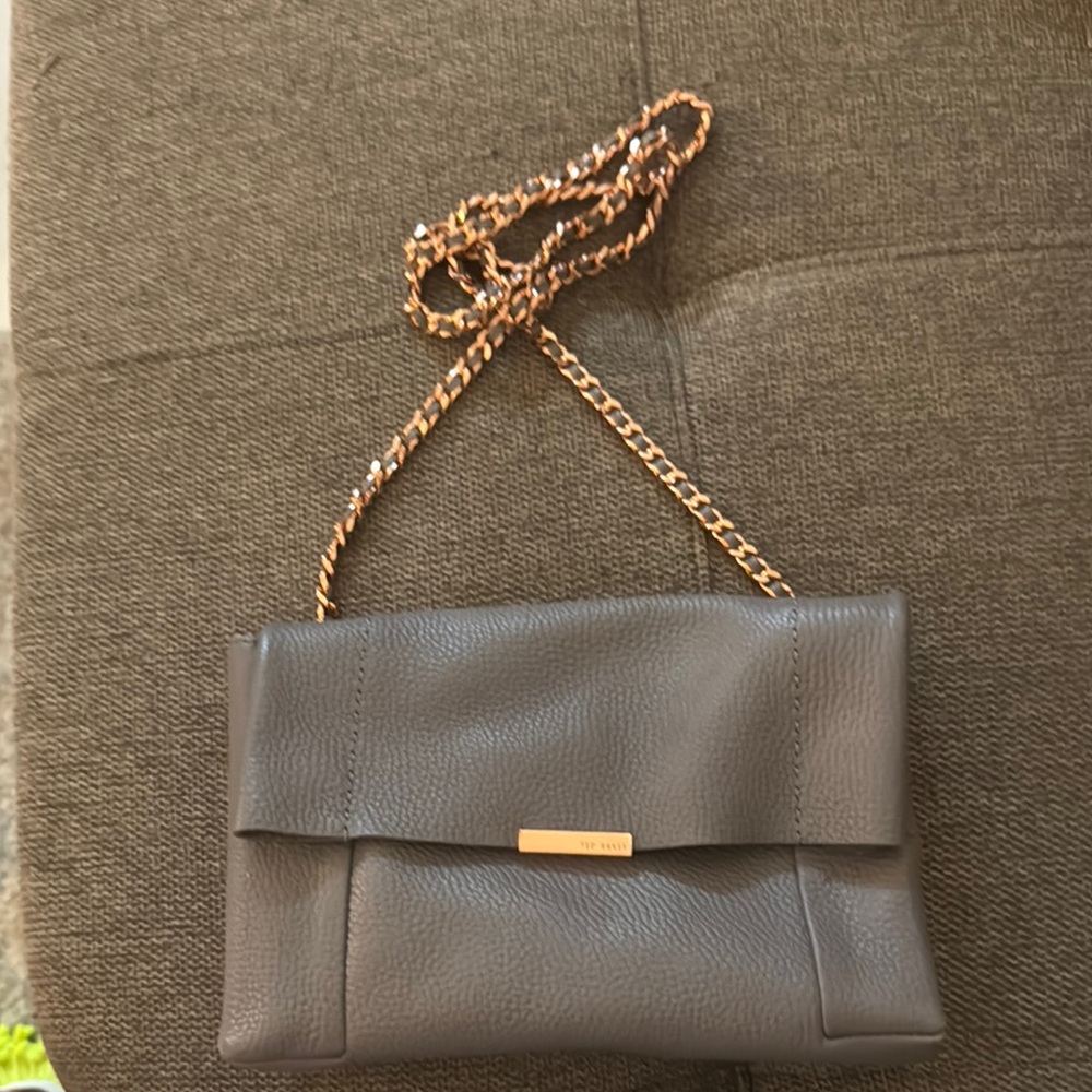 Ted Baker London Gray Crossbody Bag with Minimalist Design